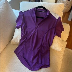 Canari Purple Short-Sleeve Half-Zip Cycling Jersey